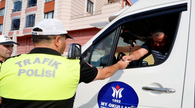 Merzifon’da öğrenci servisleri denetlendi
