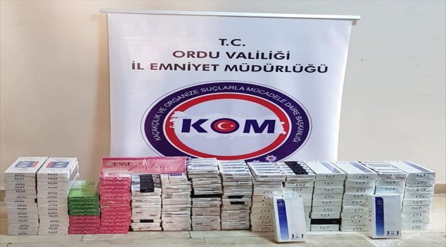Ordu'da kaçakçılıkla mücadele