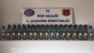 Rize'de kaçak içki ele geçirildi