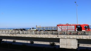Samsun'da araç yangını