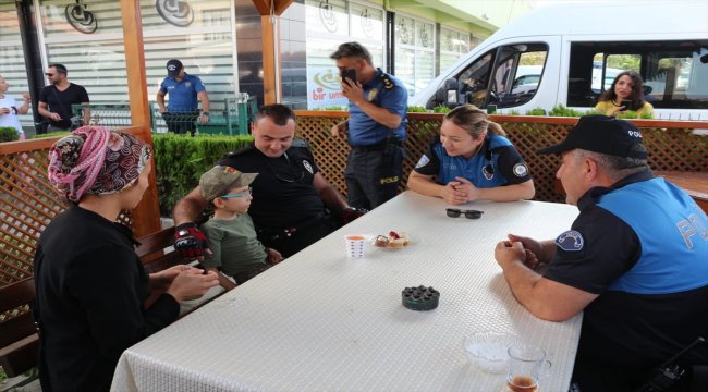 SMA hastası çocuğun polis olma hayali gerçekleştirildi
