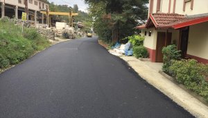 Trabzon'da asfalt çalışmaları sürüyor