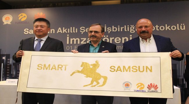 Turkcell ve Huawei Samsun'da akıllı şehir için işbirliği yaptı