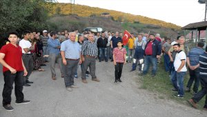 Zonguldak'ta "beton santrali" protestosu