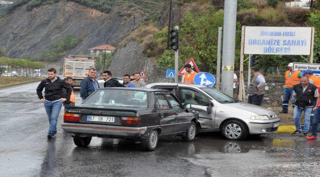 Zonguldak'ta trafik kazası: 1 yaralı