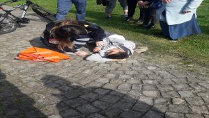 Bisikletten düşen çocuk yaralandı