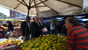 Çorum Belediye Başkanı Gül'den semt pazarında fatura denetimi