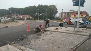 Düzce'de kavşak çalışmaları