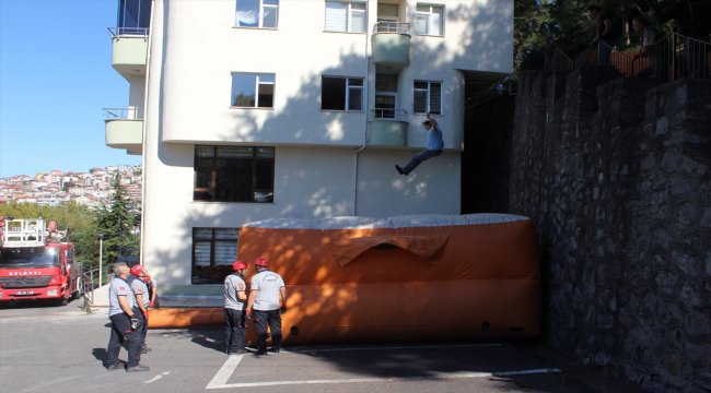 Ereğli'de yangın ve kurtarma tatbikatı