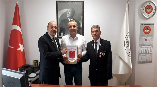 Gazilerin, Alaplı Ticaret ve Sanayi Odasını ziyareti