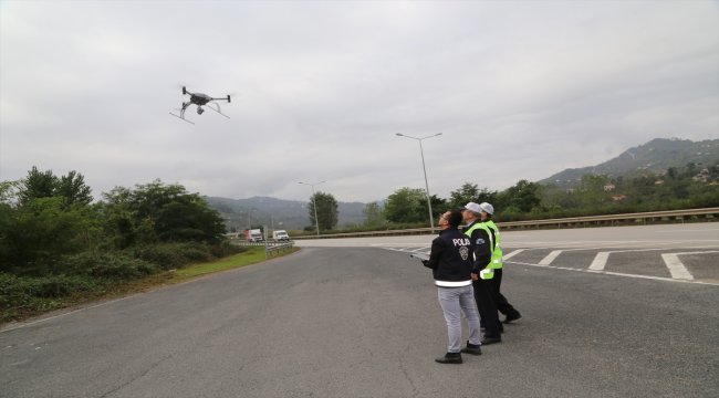 Hatalı sürücüler "drone"dan kaçamadı