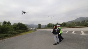 Hatalı sürücüler "drone"dan kaçamadı