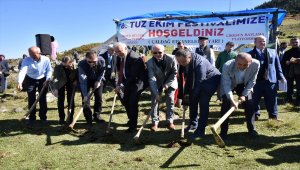 İki bin rakımlı dağa tuz ektiler