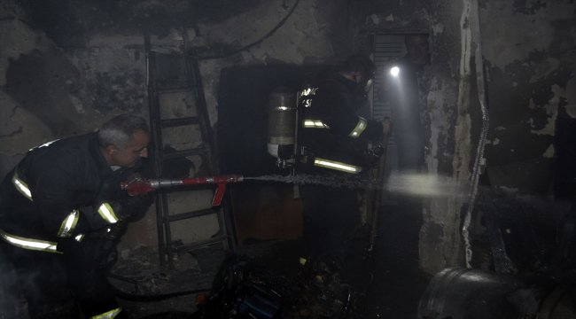 Karabük'te apartmanda yangın