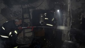 Karabük'te apartmanda yangın