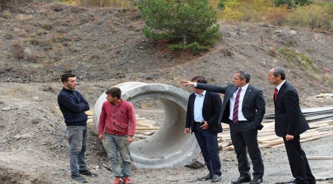 Kaymakam Pişkin çalışmaları denetledi