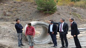 Kaymakam Pişkin çalışmaları denetledi
