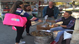 "Kestane kebap" seyyar tezgahlardaki yerini aldı