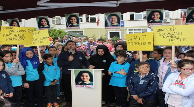 Kızının öldürüldüğünü iddia eden baba miting yaptı