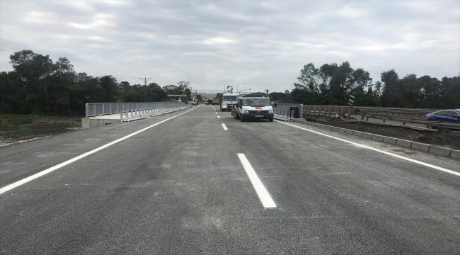 Ordu'da selin yıktığı Cevizdere Köprüsü ulaşıma açıldı