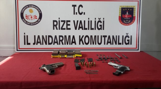 Rize'de kaçak silah atölyesine operasyon