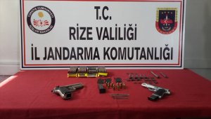 Rize'de kaçak silah atölyesine operasyon