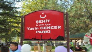 Şehit Uzman Çavuş Yasin Gencer'in adı parka verildi