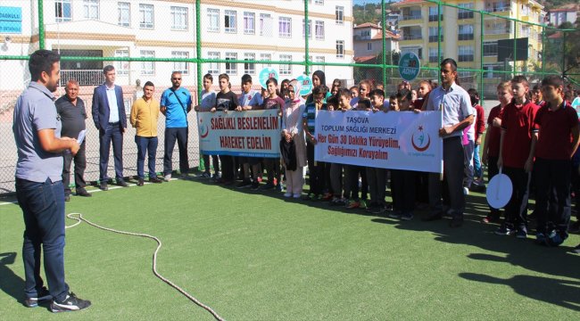 Taşova'da Dünya Yürüyüş Günü etkinliği