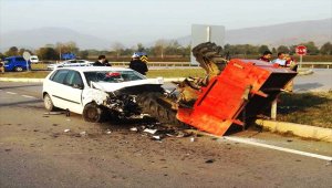 Taşova'da trafik kazası: 4 yaralı
