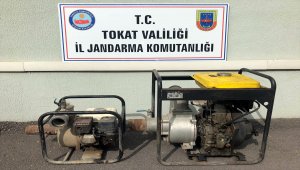 Tokat'ta su motorlarını çalan kişi yakalandı