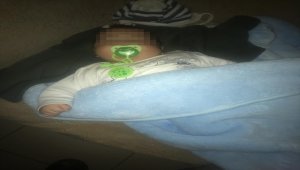 4 aylık bebek akaryakıt istasyonuna bırakıldı