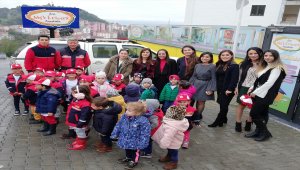 Ana sınıfı öğrencilerinin itfaiye ziyareti