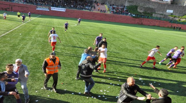 Bölgesel Amatör Lig maçında arbede
