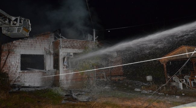 Bolu'da ev yangını