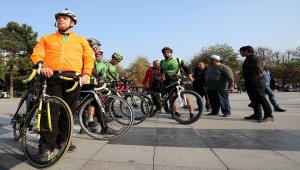 Deprem farkındalığı için pedal çevirdiler