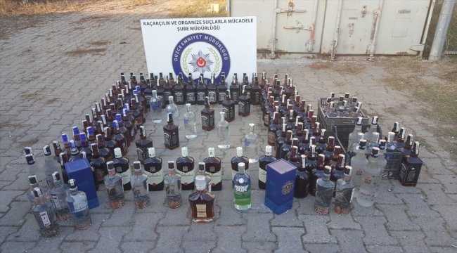 Düzce'de kaçak ve sahte içki operasyonu