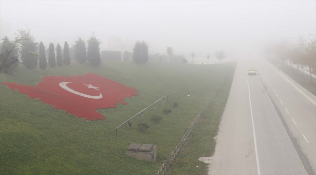 Düzce'de sis