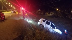 Giresun'da otomobil polislere çarptı