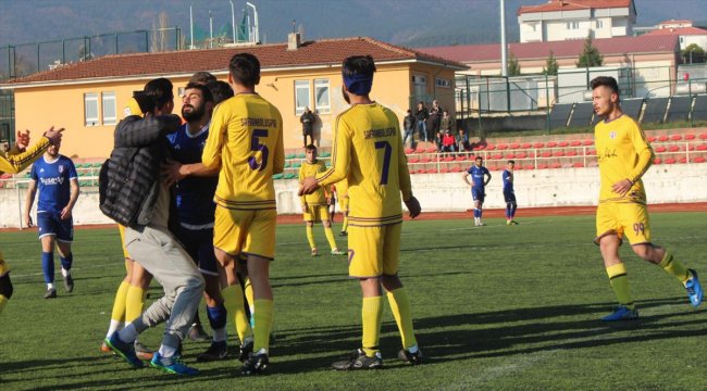 Karabük'te amatör maçlarda kavga