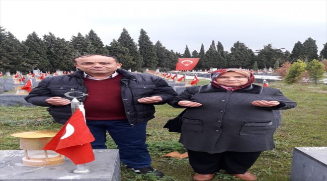 Köy sakinleri maden şehitliğini ziyaret etti
