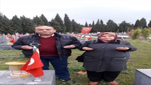 Köy sakinleri maden şehitliğini ziyaret etti