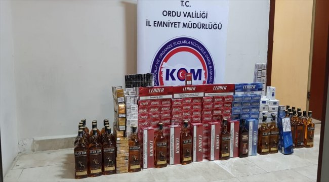 Ordu'da kaçakçılık operasyonu