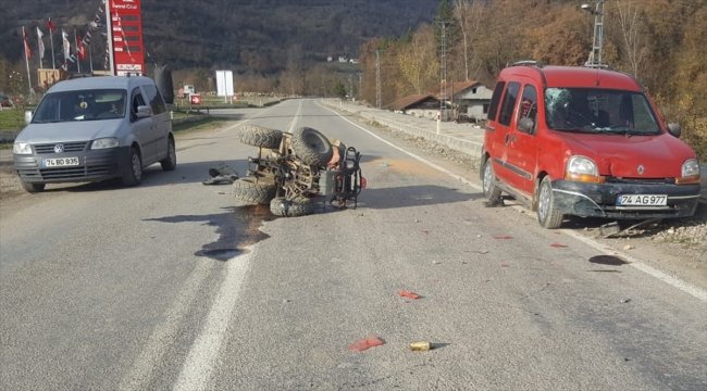 Otomobille ATV çarpıştı: 1 ölü