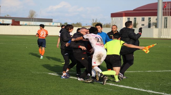 Samsun'da amatör lig maçında arbede