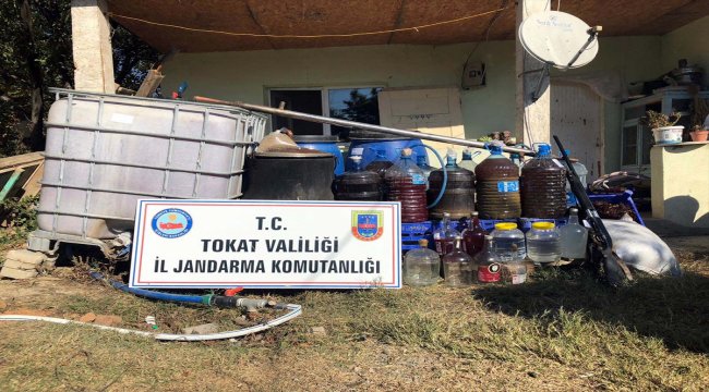 Tokat'ta sahte içki operasyonu