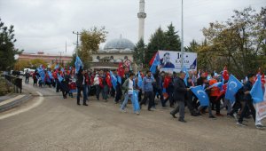 Vezirköprü'de Doğu Türkistan için yürüyüş düzenlendi