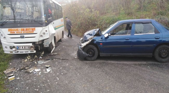 Zonguldak'ta trafik kazası: 1 yaralı