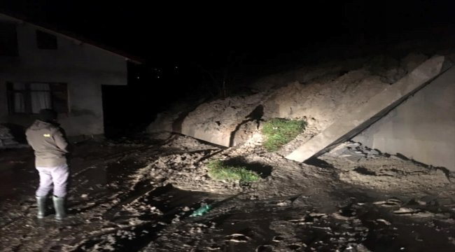 Bartın'da heyelan