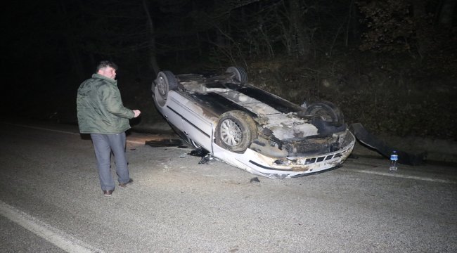 Bolu'da trafik kazası: 2 yaralı