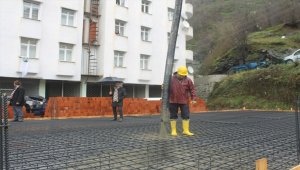 Borçka'da cami ve Kur'an kursu inşaatının temeli atıldı